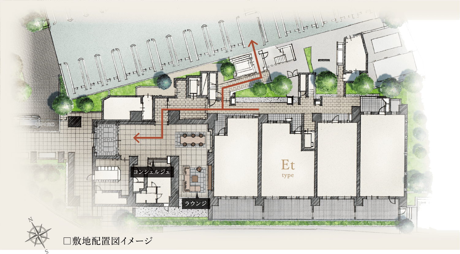 敷地配置図イメージ